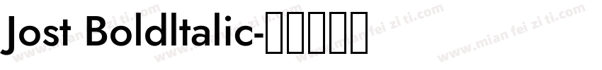 Jost Boldltalic字体转换